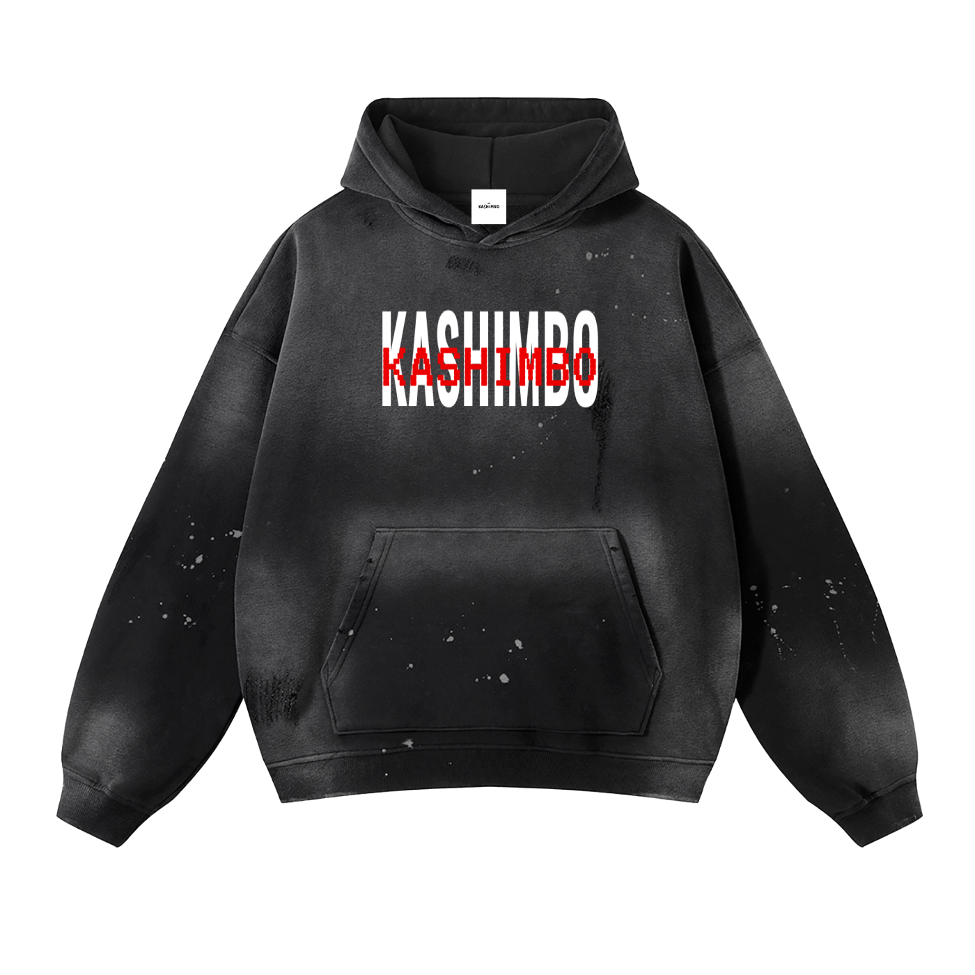 KSHMBO Washed Frayed Fleece Hoodie