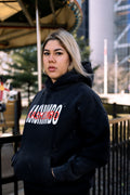 KSHMBO Washed Frayed Fleece Hoodie